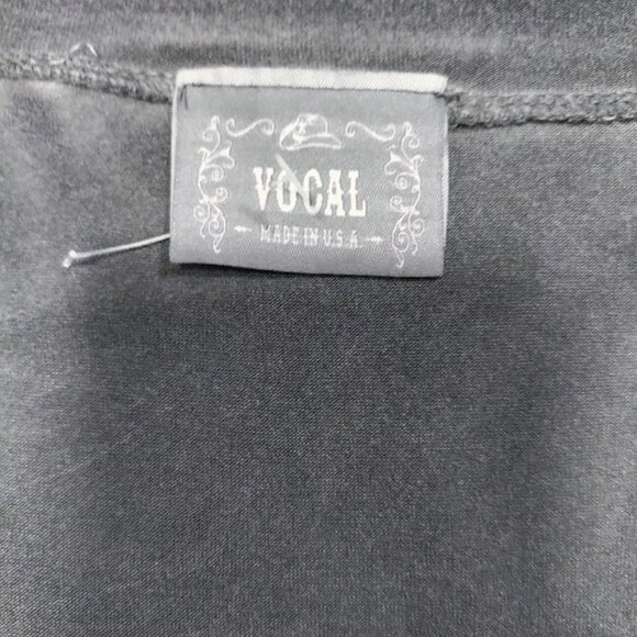 Be Vocal Studded Lagenlook Artsey Rocker Festival Y2K Whimsy Tunic Top Gray L - Picture 8 of 11